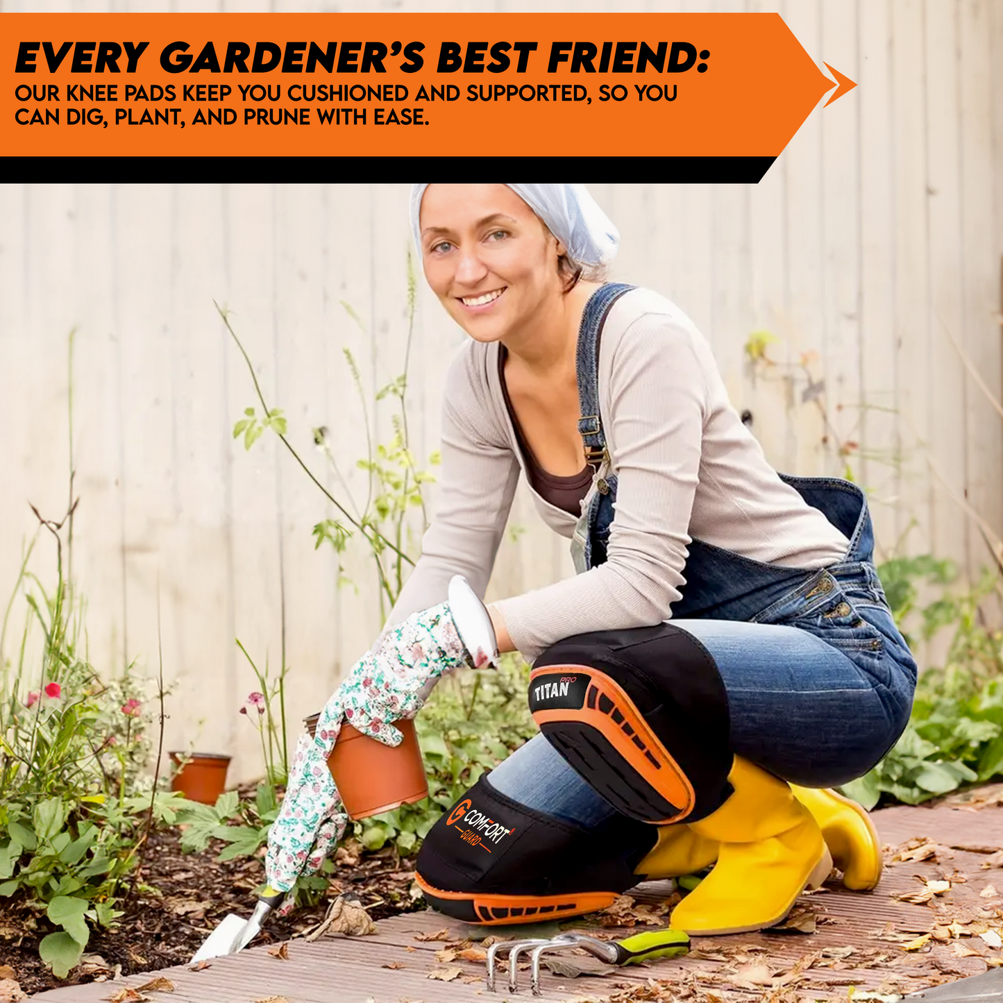 Knee Pads With Gel Inserts - TITAN Pro